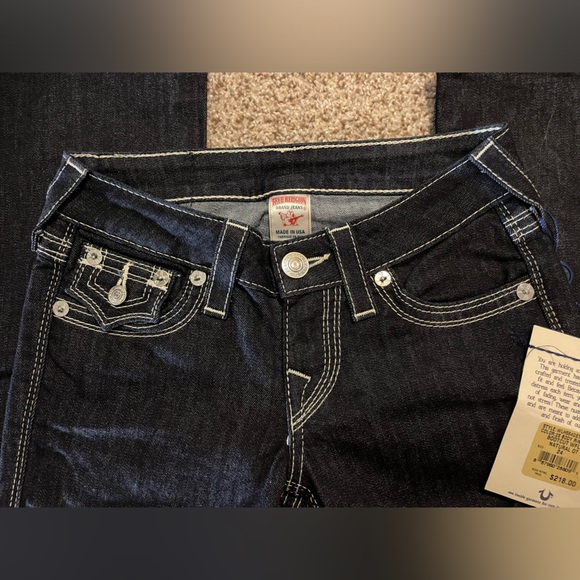 NWT True Religion Dark Wash Bootcut Jeans - Picture 6 of 12